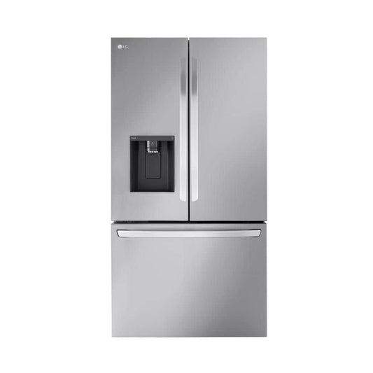 Model #LRFXC2606S  LG Counter-Depth MAX 25.5-Cu. Feet 3 -Door Smart Compatible French Door Refrigerator with Dual Ice Maker with water and Ice dispenser ( PrintProof Stainless Steel ) ENERGY STAR Certified