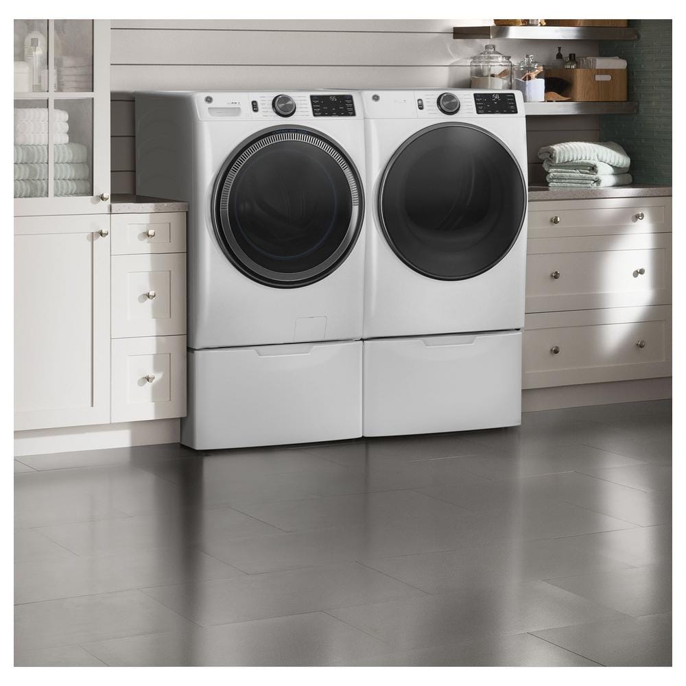 Model #GFW655SSVWW GE 5.0-Cu. Feet Stackable Steam Cycle Smart Front-Load Washer ( White ) ENERGY STAR