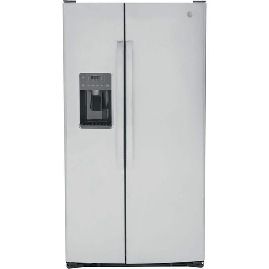 GSS25GYPFS GE - 25.3 Cu. Ft. Side-by-Side Refrigerator with External Ice & Water Dispenser - Stainless Steel