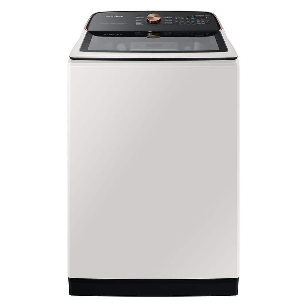 Model #WA55CG7500AE Samsung 5.5-Cu. Feet High Efficiency Impeller Smart Compatible Top-Load Washer ( Ivory ) ENERGY STAR