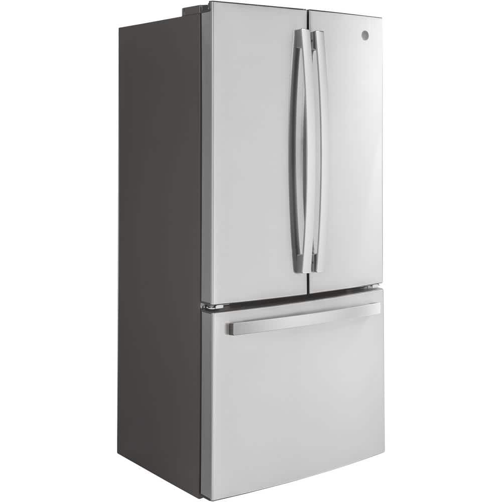 Model #GWE19JYLFSGE Counter-Depth 18.6-Cu. Feet 3 -Door French Door Refrigerator with Ice Maker with water dispenser ( Stainless Steel ) ENERGY STAR Certified