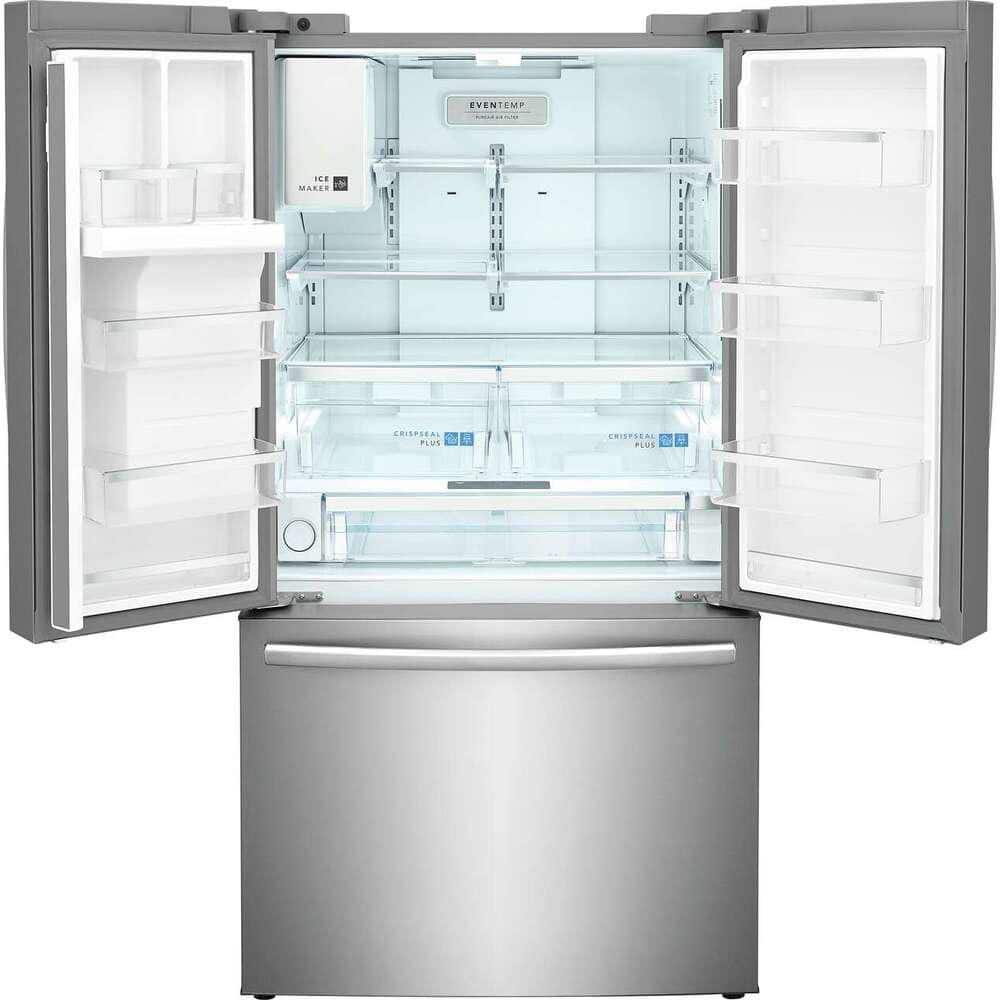 GRFS2853AF Frigidaire Gallery Standard-Depth 27.8-Cu. Feet 3 -Door French Door Refrigerator with Dual Ice Maker with water and Ice dispenser ( Fingerprint Resistant Stainless Steel ) ENERGY STAR Certified