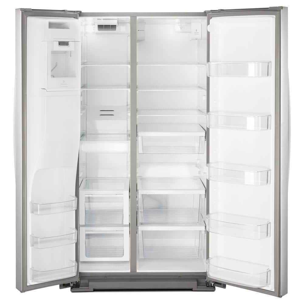 WRS588FIHZ Whirlpool 28.4-cu ft Side-by-Side Refrigerator with Ice Maker, Water and Ice Dispenser (Fingerprint Resistant Stainless Steel)