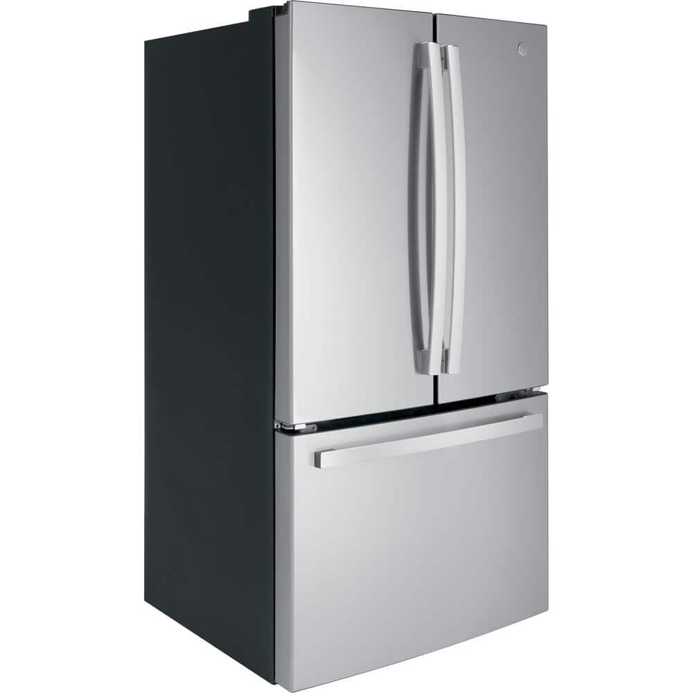 GNE27JYMFS GE Standard-Depth 27-Cu. Feet 3 -Door French Door Refrigerator with Ice Maker with water dispenser ( Fingerprint-resistant Stainless Steel ) ENERGY STAR Certified