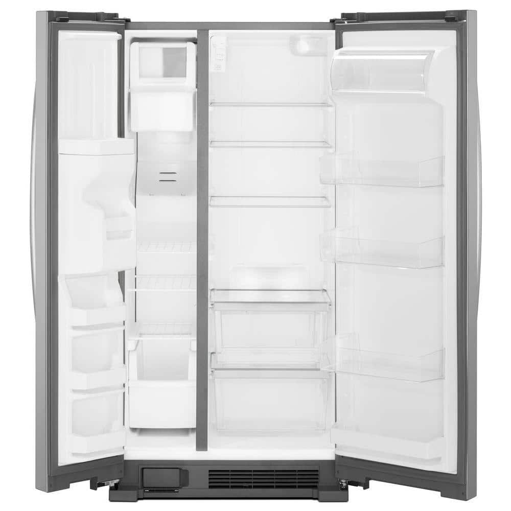 WRS315SDHZ Whirlpool 24.6-cu ft Side-by-Side Refrigerator with Ice Maker, Water and Ice Dispenser (Fingerprint Resistant Stainless Steel)