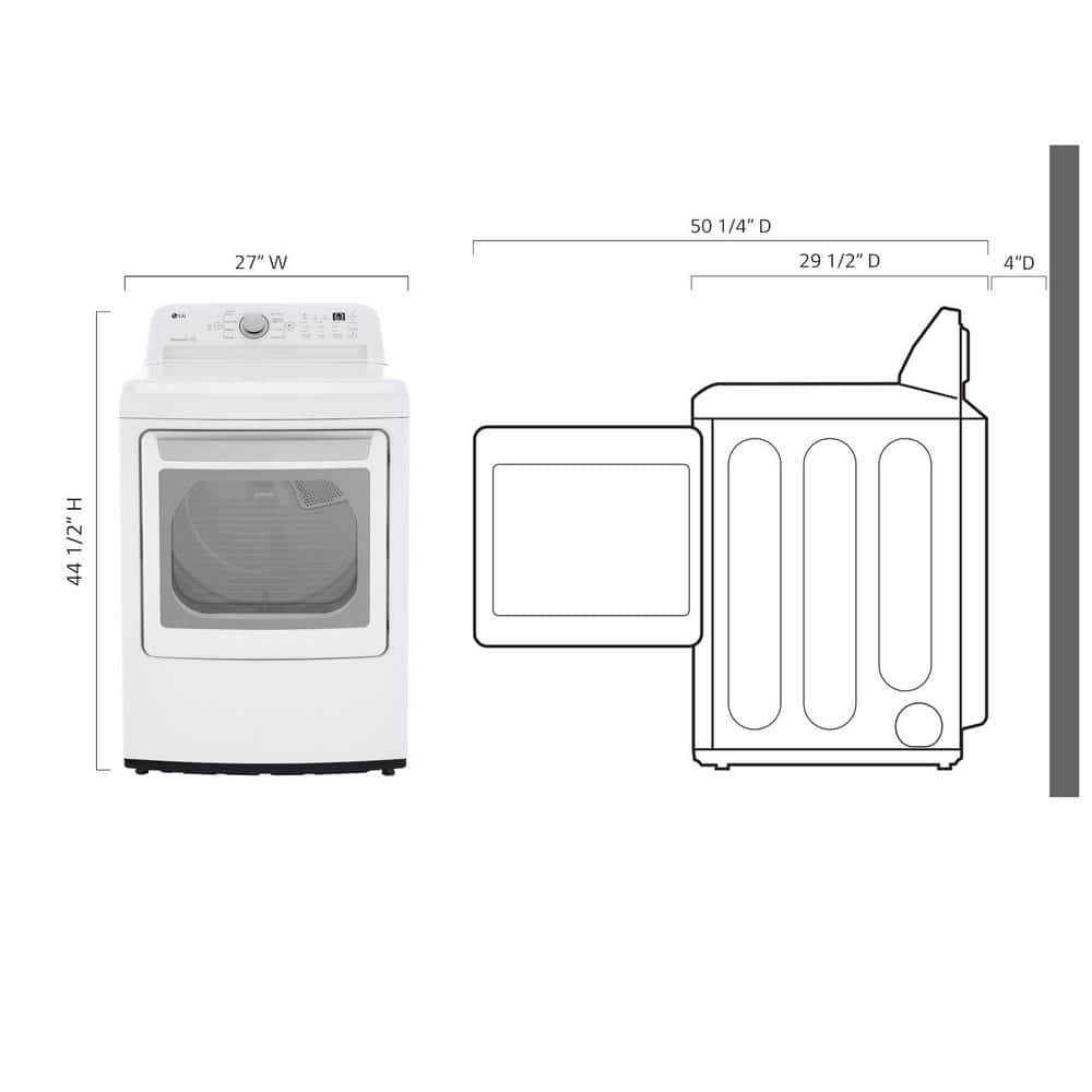 Model #DLE7150W LG 7.3-Cu. Feet Vented Electric Dryer ( White ) Energy Star Certified