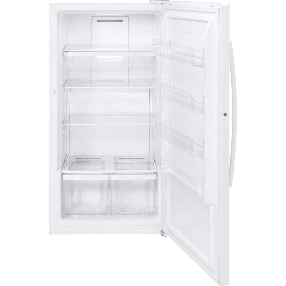 Model #FUF17DLRWW GE Garage Ready 17.3-Cu. Feet Garage Ready Frost-free Upright Freezer ( White ) ENERGY STAR Certified Model