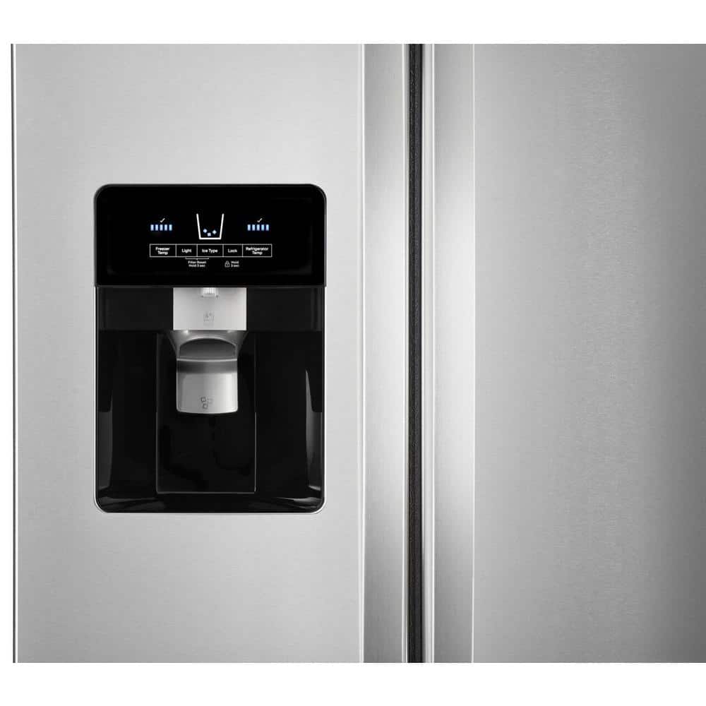 Model #WRS321SDHZ Whirlpool In Door Can Caddy 21.4-cu ft Side-by-Side Refrigerator with Ice Maker, Water and Ice Dispenser (Fingerprint Resistant Stainless Steel)