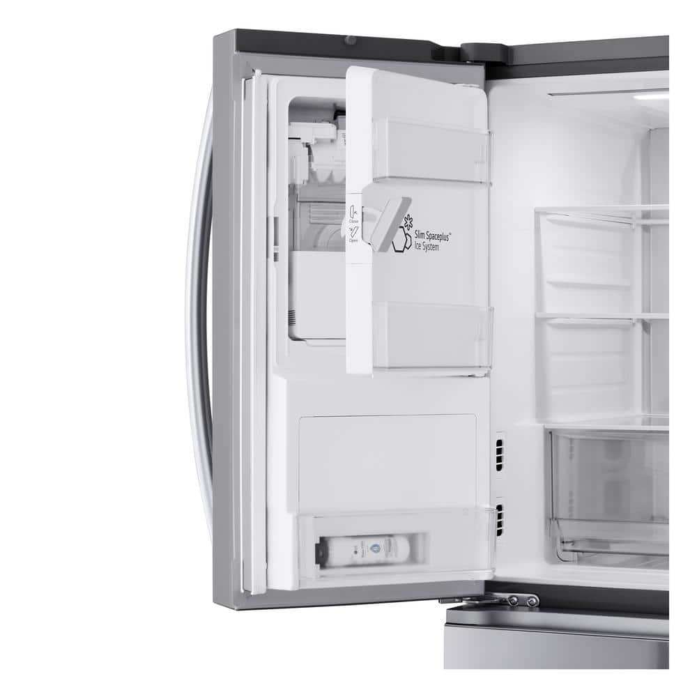 LF29H8330S LG 29 cu. ft. SMART Standard Depth MAX French Door Refrigerator with Full Convert Drawer in PrintProof Stainless Steel