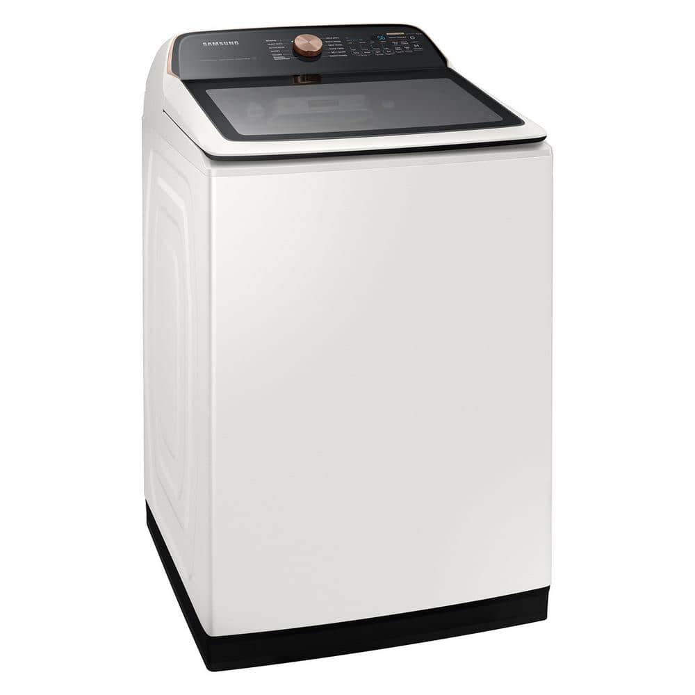 Model #WA55CG7500AE Samsung 5.5-Cu. Feet High Efficiency Impeller Smart Compatible Top-Load Washer ( Ivory ) ENERGY STAR