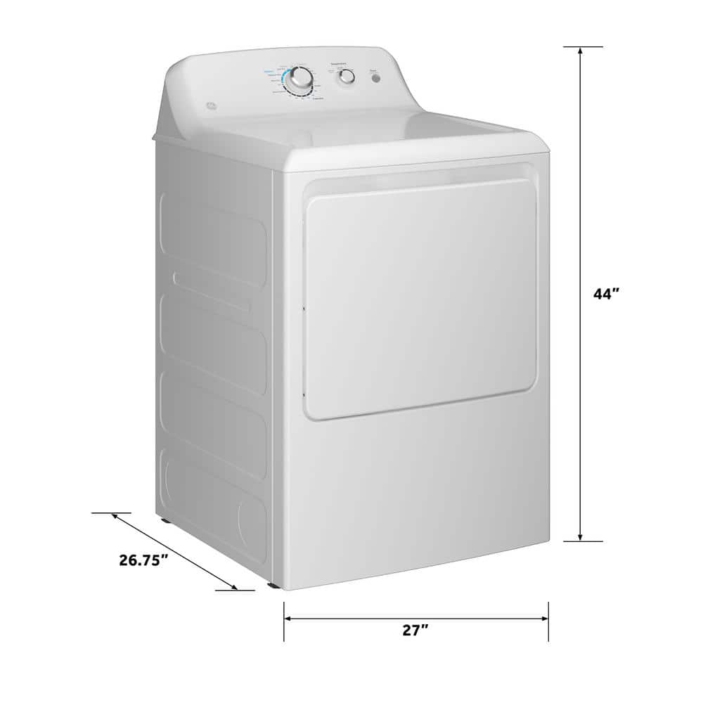 Model # GTX33EASKWW 6.2 cu. ft. Electric Dryer in White