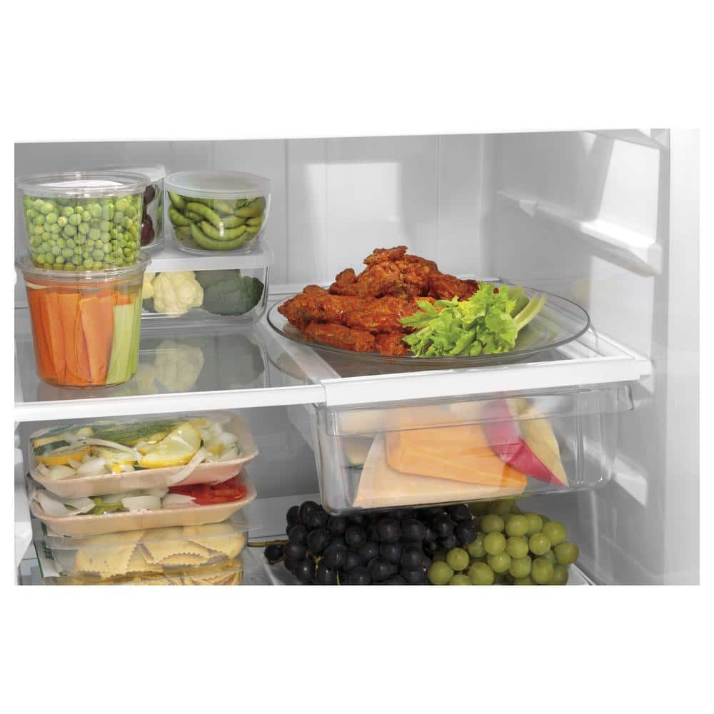 Model #GIE18GSNRSS GE 17.5-cu ft Top-Freezer Refrigerator with Ice Maker (Stainless Steel) ENERGY STAR