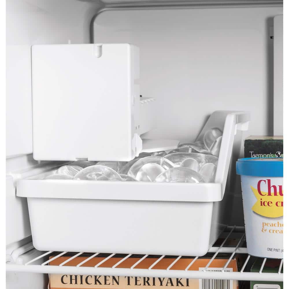 Model #GIE18GSNRSS GE 17.5-cu ft Top-Freezer Refrigerator with Ice Maker (Stainless Steel) ENERGY STAR