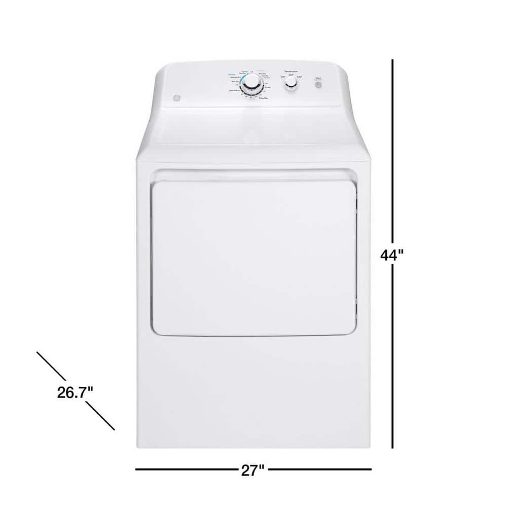 Model # GTX33EASKWW 6.2 cu. ft. Electric Dryer in White
