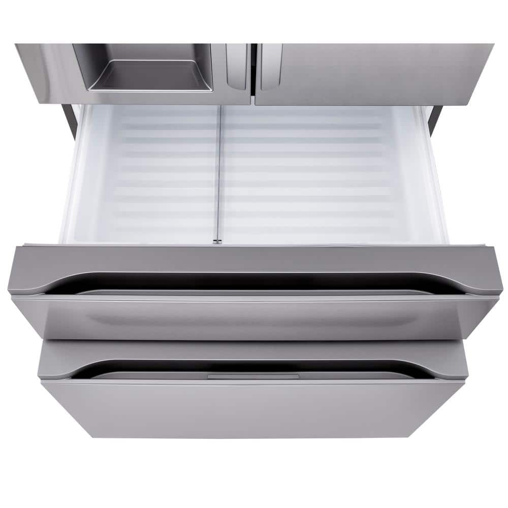 LF29H8330S LG 29 cu. ft. SMART Standard Depth MAX French Door Refrigerator with Full Convert Drawer in PrintProof Stainless Steel