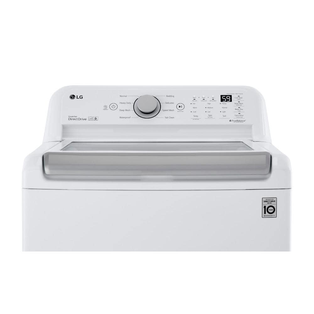 LG 5.0 cu. ft. Top Load Washer in White with Impeller, NeverRust Drum and TurboDrum Technology
