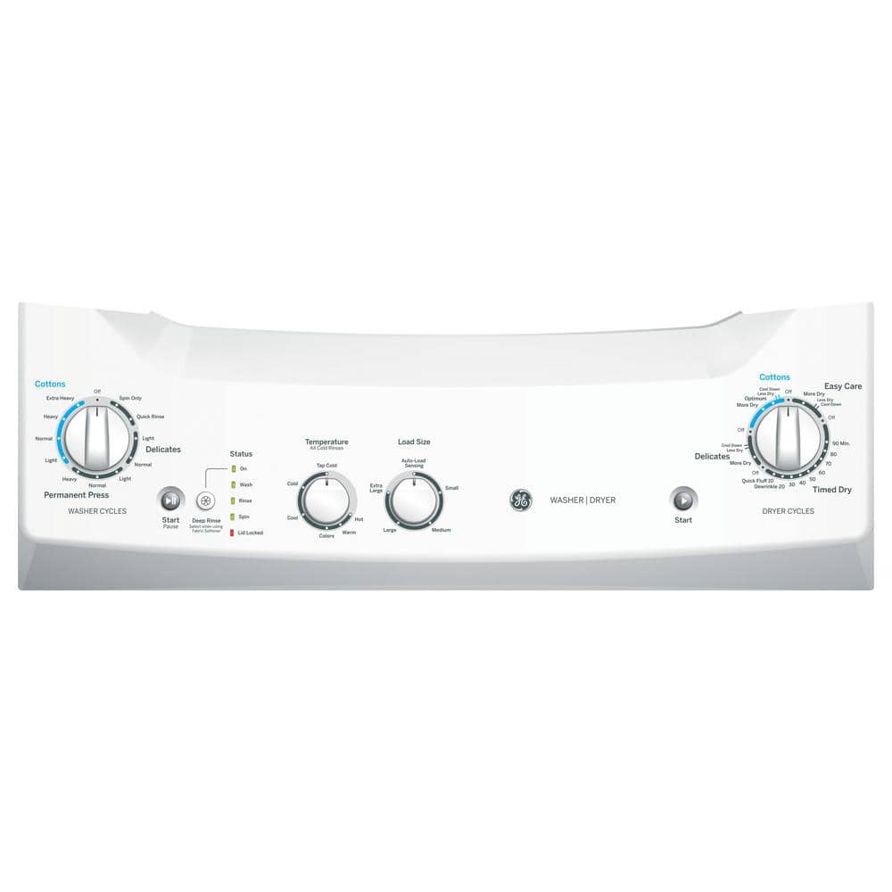 Model #GUD27ESSMWW GE 3.8-cu ft Top Load Washer and Electric 5.9-cu ft Dryer