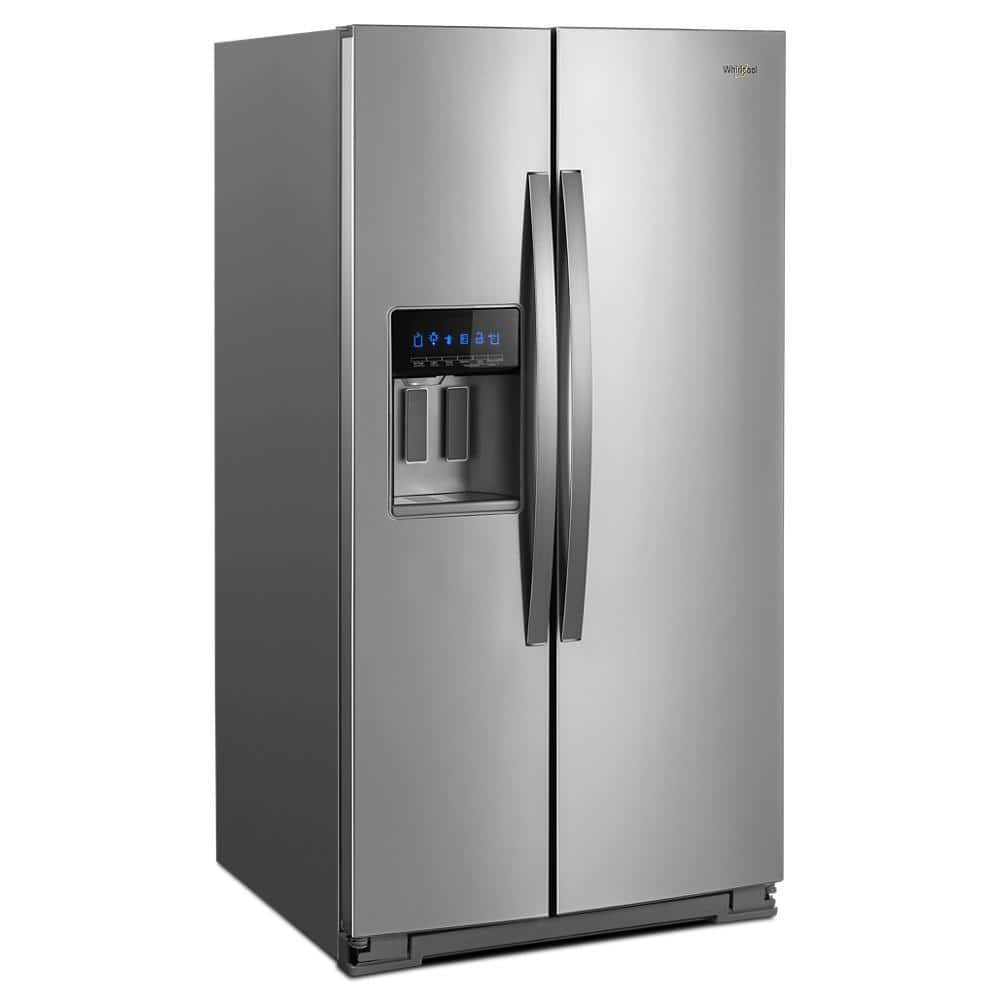 WRS588FIHZ Whirlpool 28.4-cu ft Side-by-Side Refrigerator with Ice Maker, Water and Ice Dispenser (Fingerprint Resistant Stainless Steel)