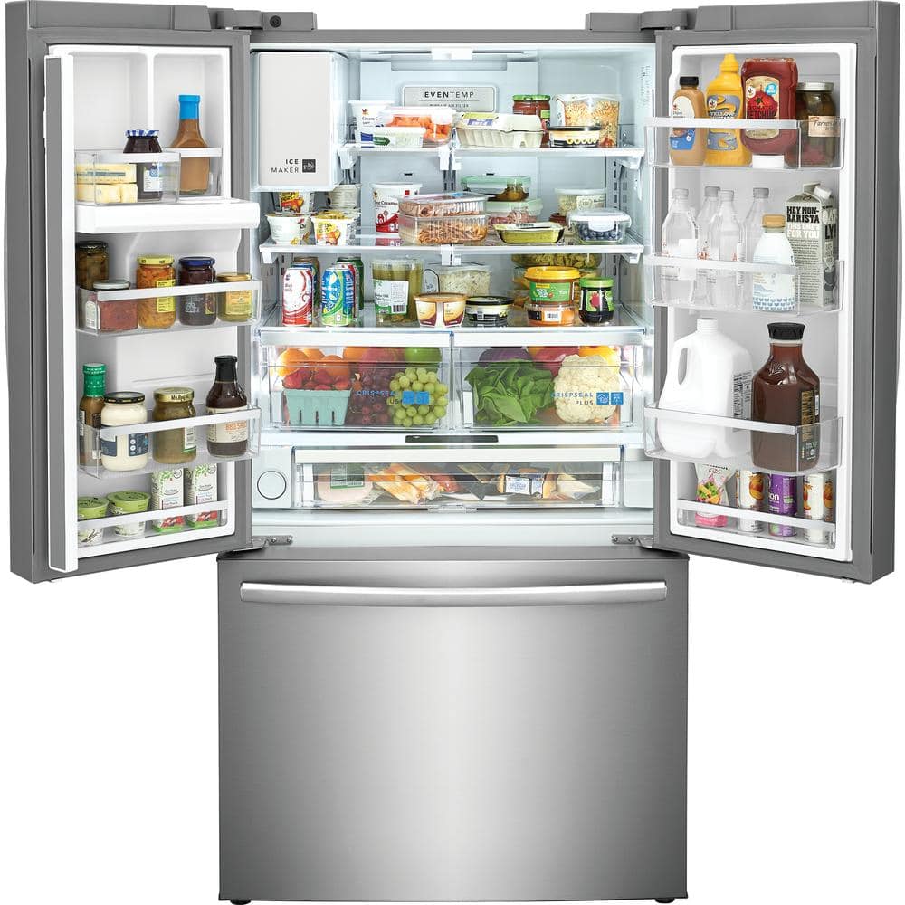 GRFS2853AF Frigidaire Gallery Standard-Depth 27.8-Cu. Feet 3 -Door French Door Refrigerator with Dual Ice Maker with water and Ice dispenser ( Fingerprint Resistant Stainless Steel ) ENERGY STAR Certified