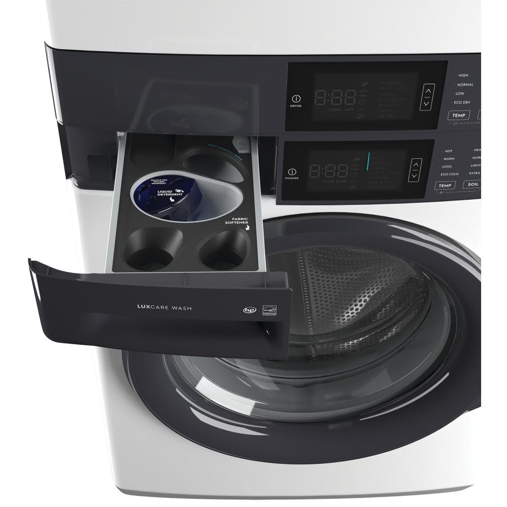 Model #ELTE7300AW Electrolux LuxCare Wash Stacked Laundry Center with 4.4-cu ft Front Load Washer and Electric 8-cu ft Dryer (ENERGY STAR)