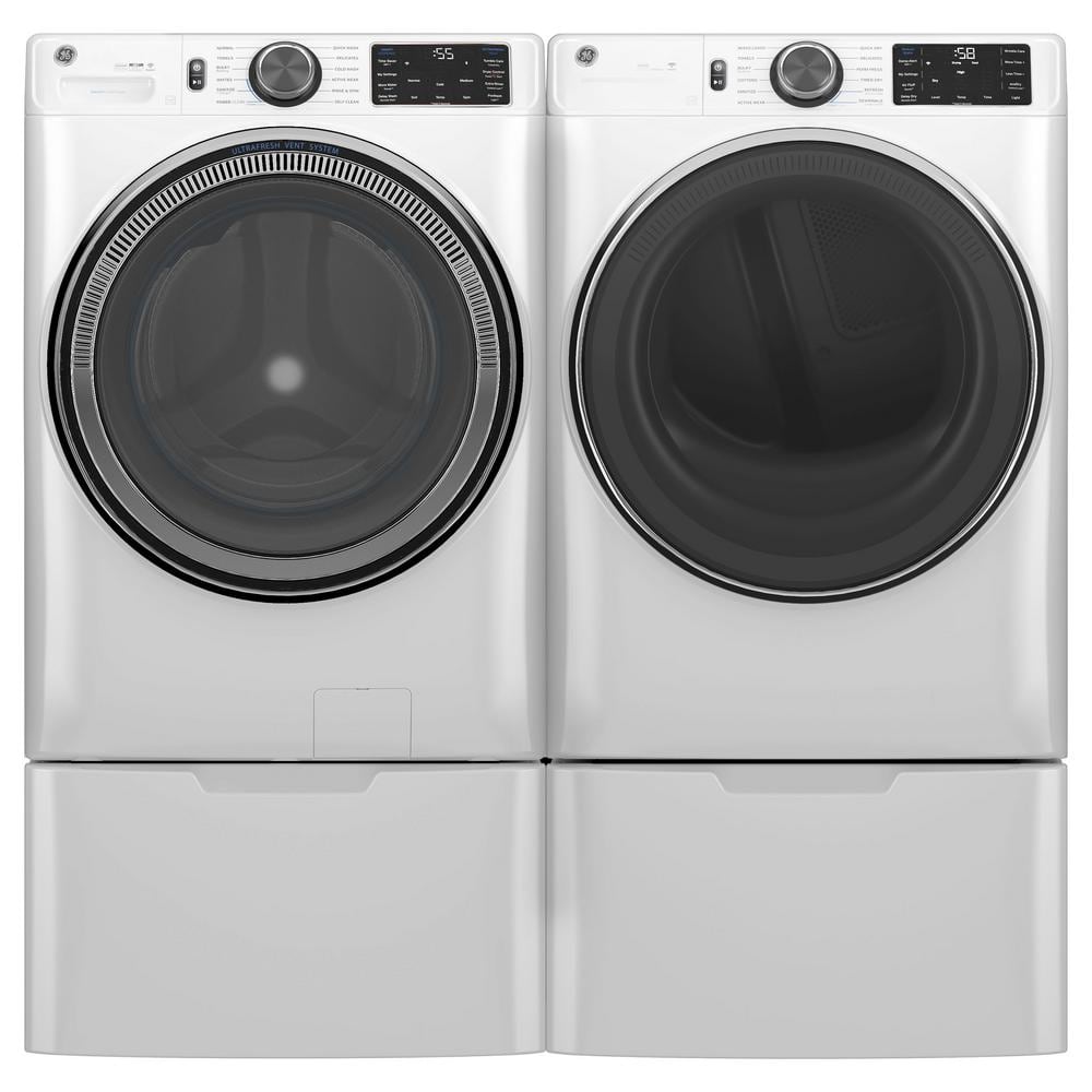 Model #GFW655SSVWW GE 5.0-Cu. Feet Stackable Steam Cycle Smart Front-Load Washer ( White ) ENERGY STAR