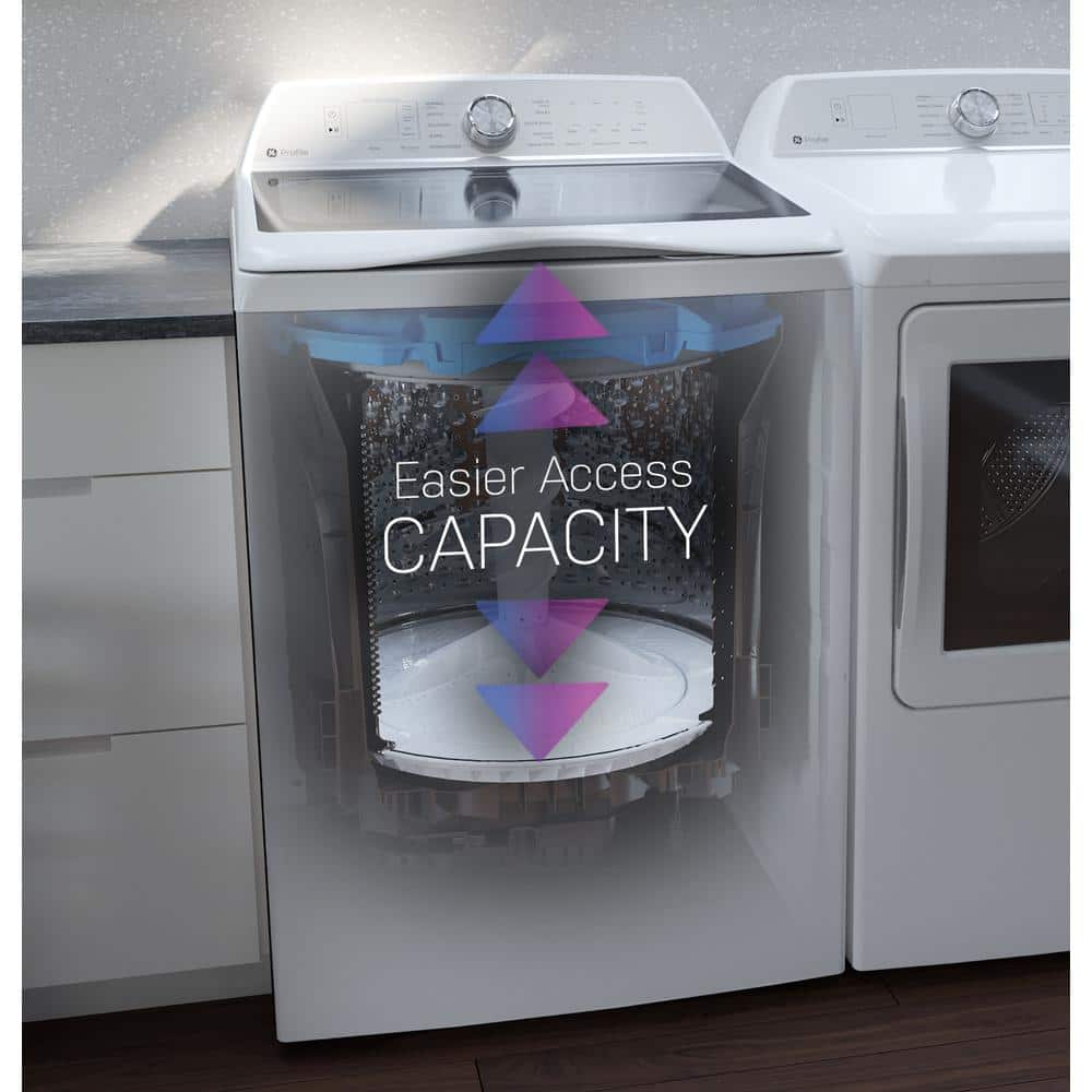 Model #PTW600BSRWS GE Profile 5.0-Cu. Feet High Efficiency Impeller Smart Compatible Top-Load Washer ( White ) ENERGY STAR