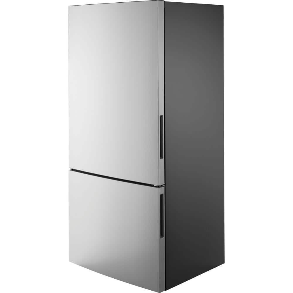 Model:GBE17HYRFS - 17.7 Cu. Ft. Bottom-Freezer Refrigerator with ENERGY STAR Certification - Stainless Steel