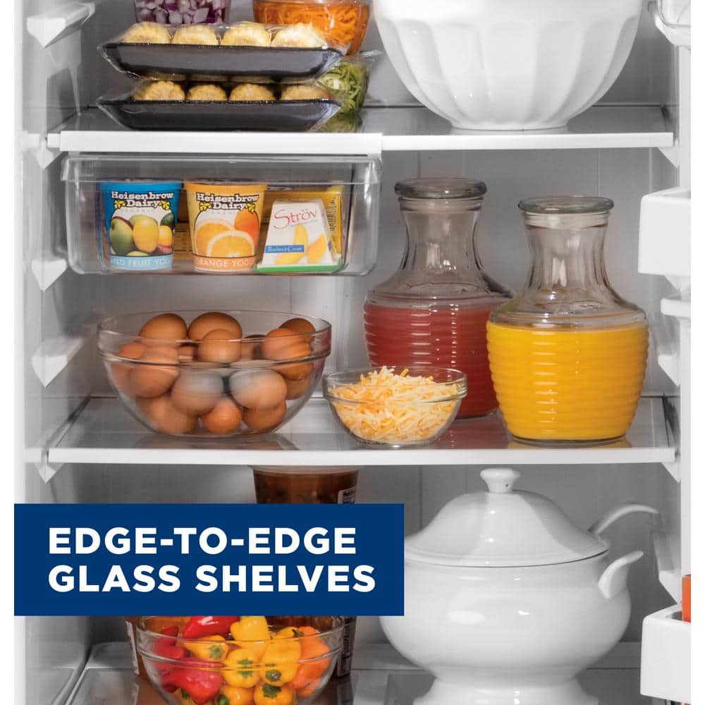 Model #GIE18GSNRSS GE 17.5-cu ft Top-Freezer Refrigerator with Ice Maker (Stainless Steel) ENERGY STAR