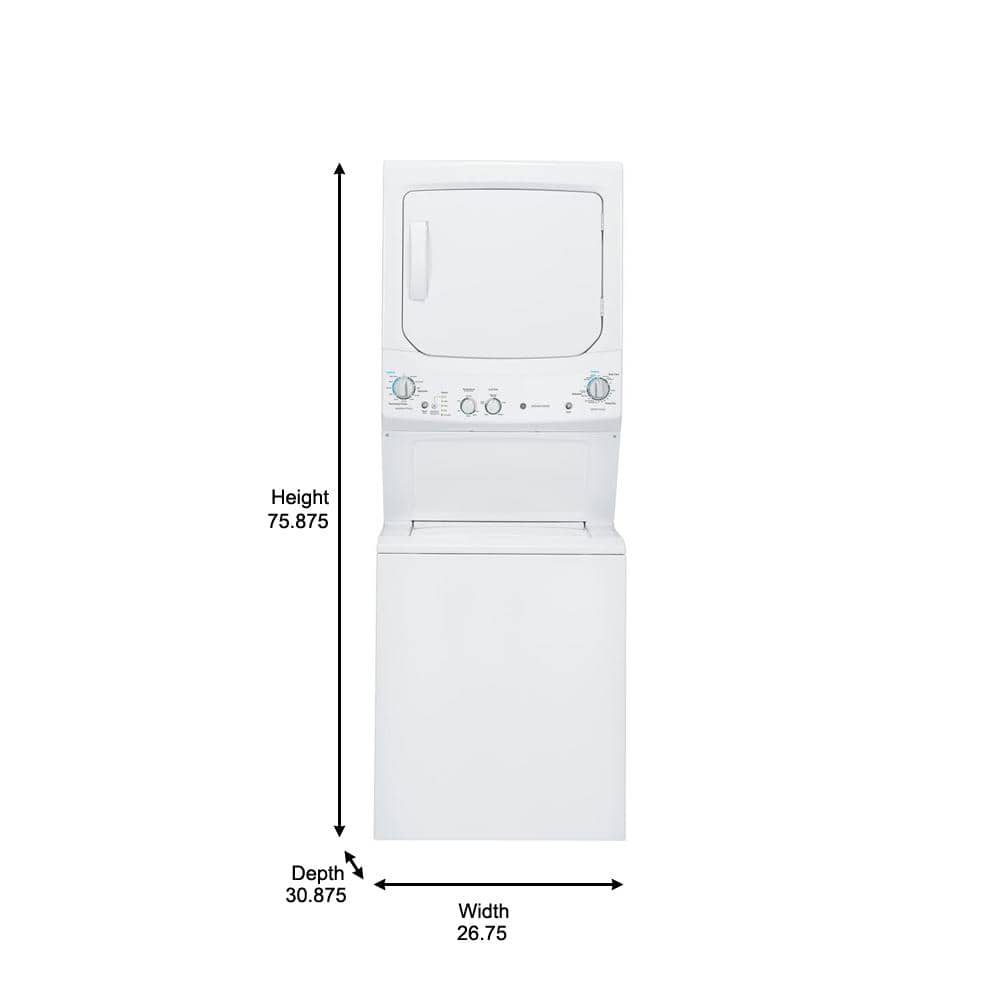 Model #GUD27ESSMWW GE 3.8-cu ft Top Load Washer and Electric 5.9-cu ft Dryer