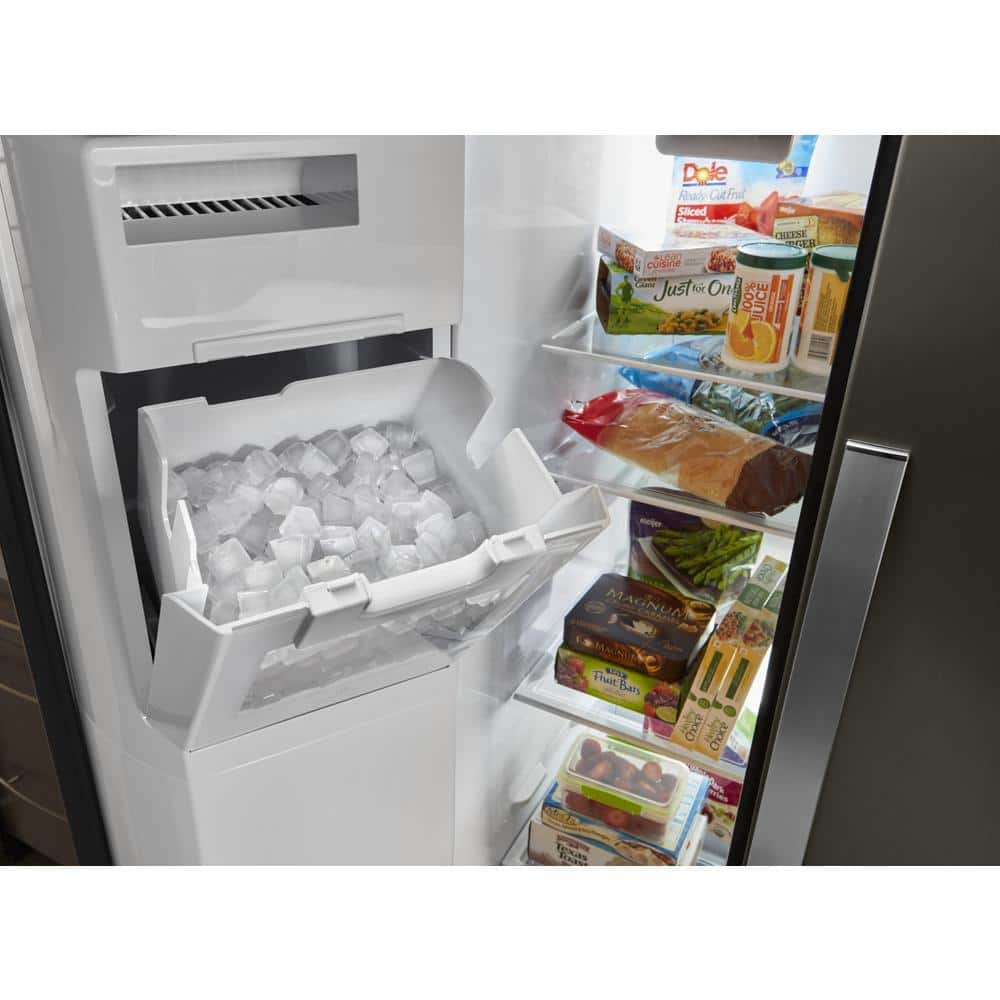 WRS588FIHZ Whirlpool 28.4-cu ft Side-by-Side Refrigerator with Ice Maker, Water and Ice Dispenser (Fingerprint Resistant Stainless Steel)