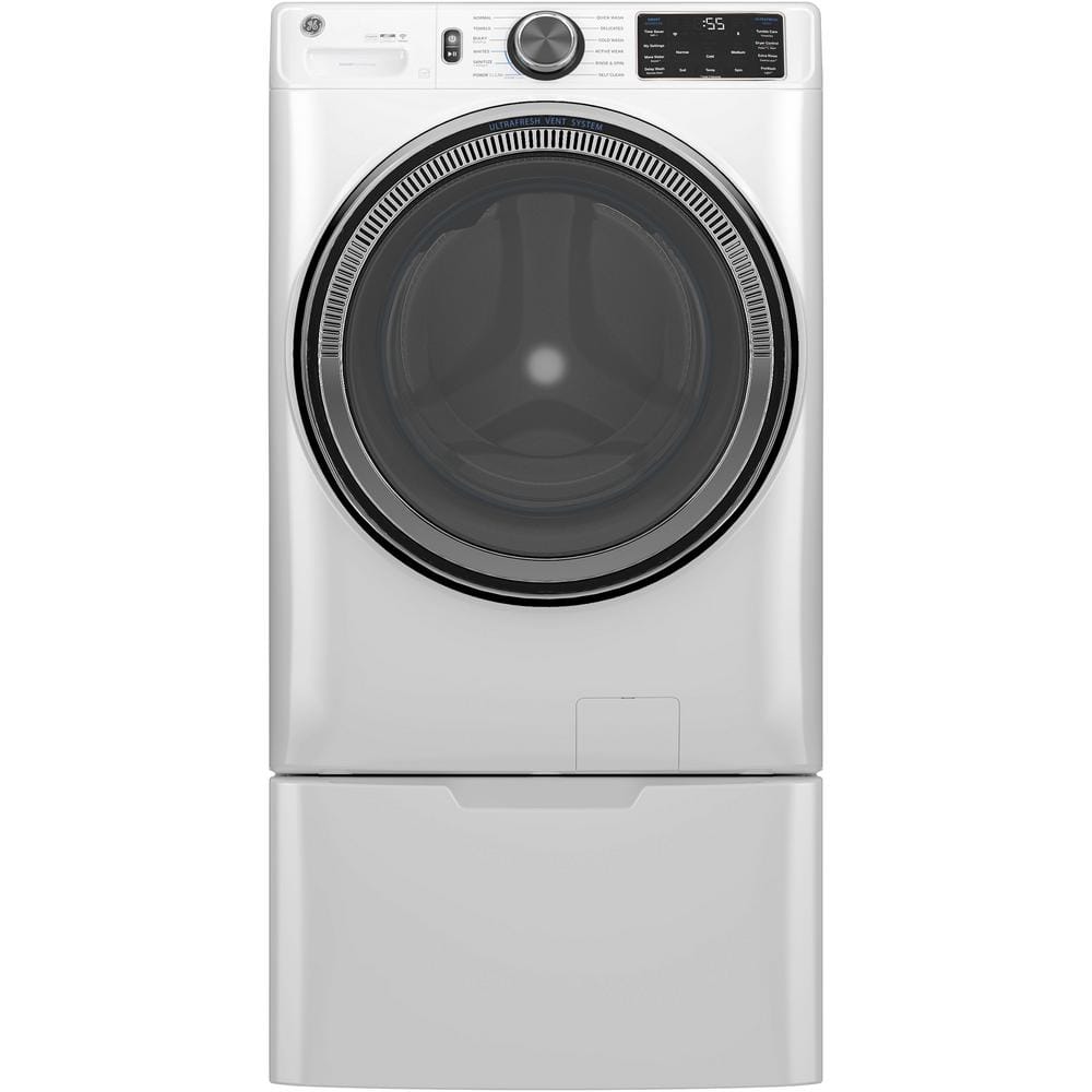 Model #GFW655SSVWW GE 5.0-Cu. Feet Stackable Steam Cycle Smart Front-Load Washer ( White ) ENERGY STAR