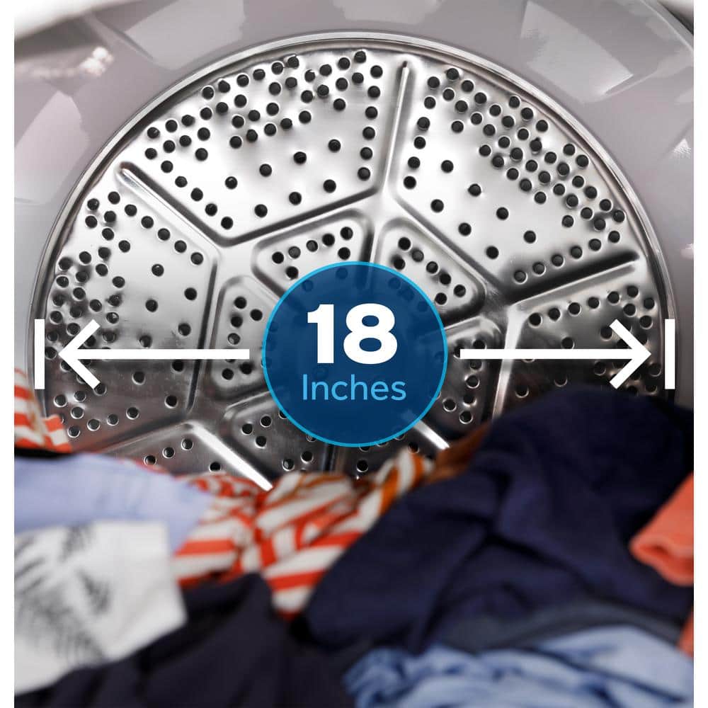 Model # GTD48EASWWB 7.2 cu. ft. vented Electric Dryer in White with Auto Dry and Extended Tumble