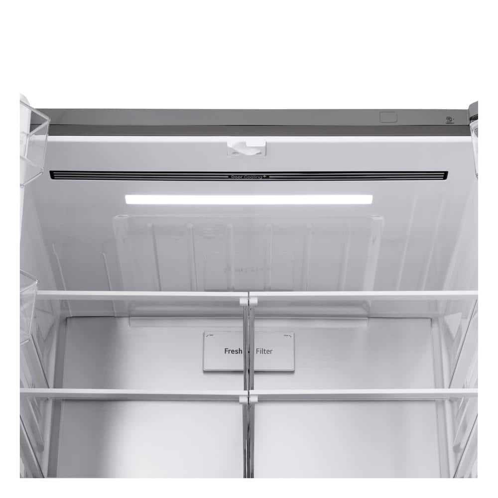 LF29H8330S LG 29 cu. ft. SMART Standard Depth MAX French Door Refrigerator with Full Convert Drawer in PrintProof Stainless Steel