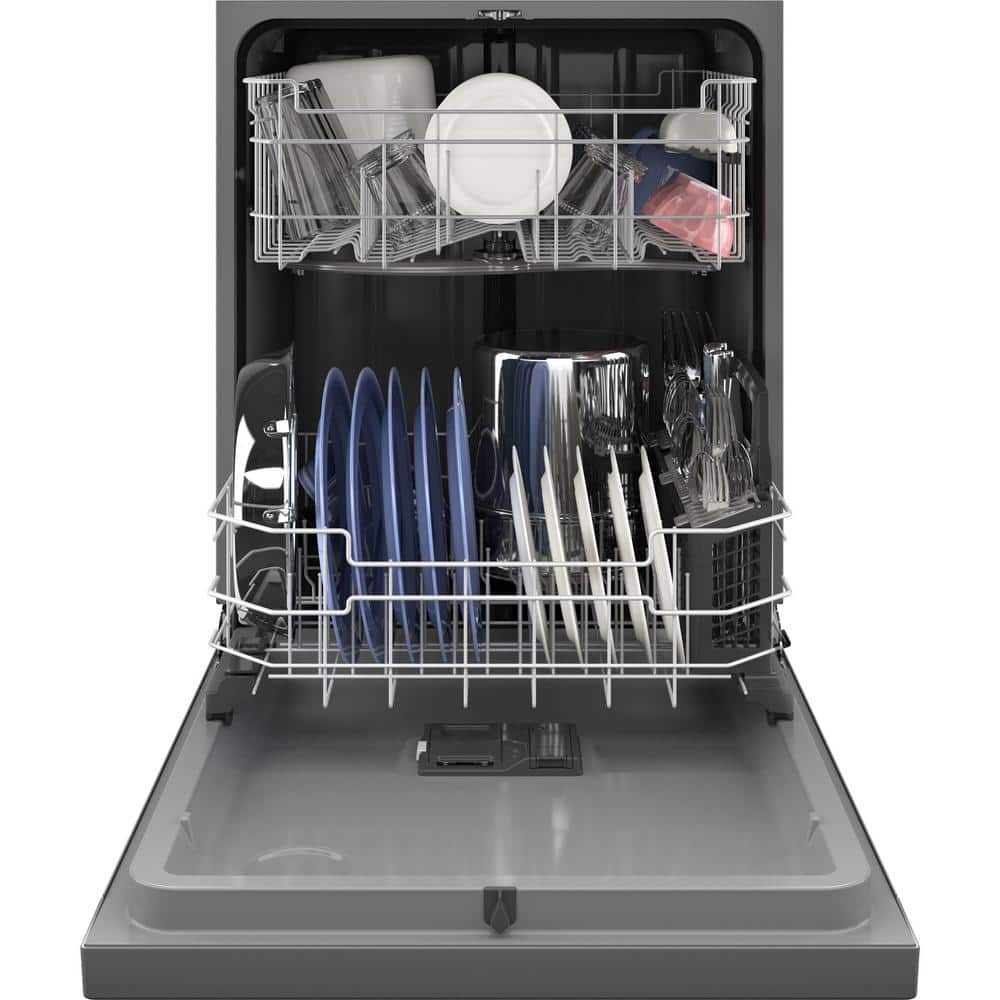 GDF550PSRSS GE 24 in. Built-In Tall Tub Front Control Stainless Steel Dishwasher w/Sanitize, Dry Boost, 52 dBA