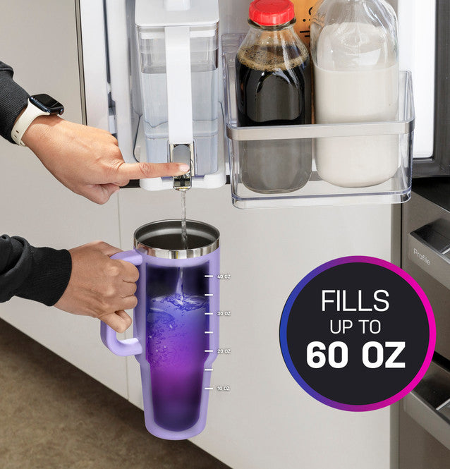 GE Profile 29 cu. ft. Smart 4-Door French-Door Refrigerator Stainless Steel w/Door in Door, Dual-Dispense AutoFill Pitcher