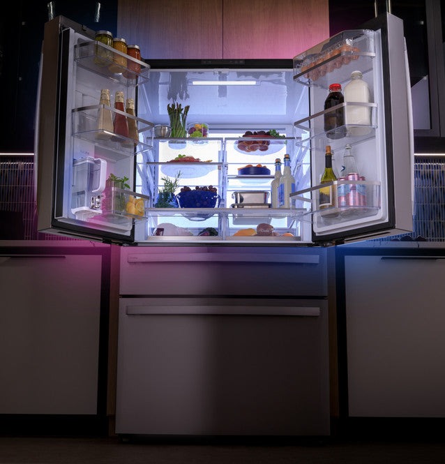 GE Profile 29 cu. ft. Smart 4-Door French-Door Refrigerator Stainless Steel w/Door in Door, Dual-Dispense AutoFill Pitcher